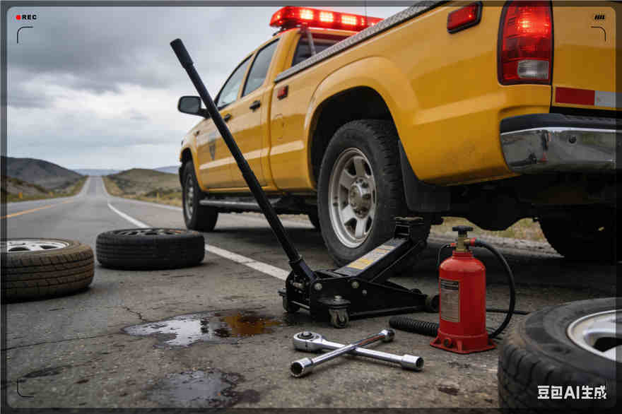 双桥区爆胎道路救援-汽车换轮胎